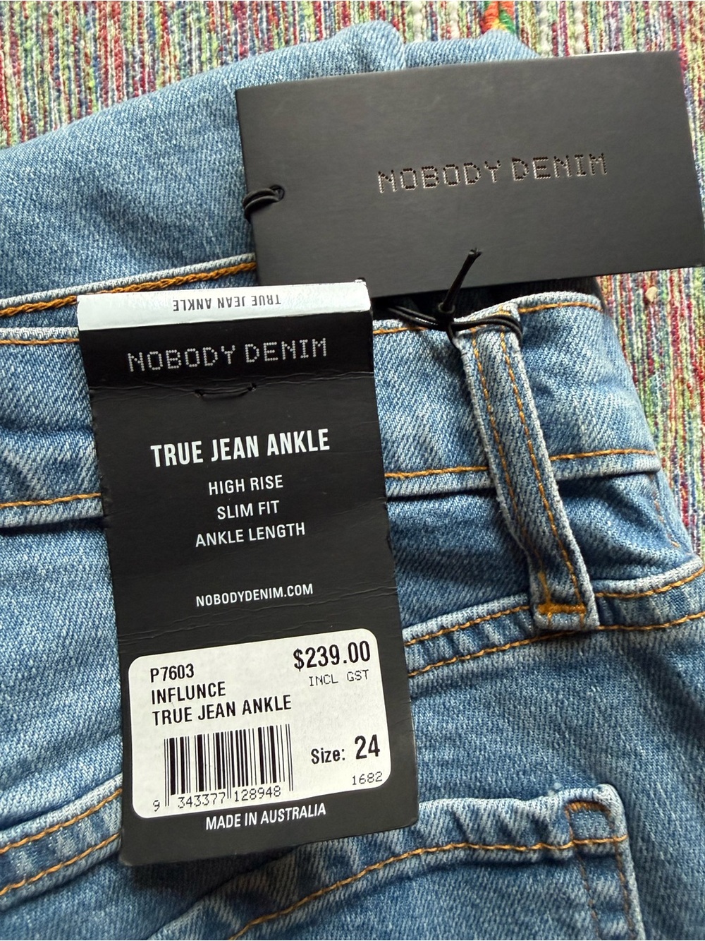Nobody Denim True Jean Ankle - Light Blue Wash